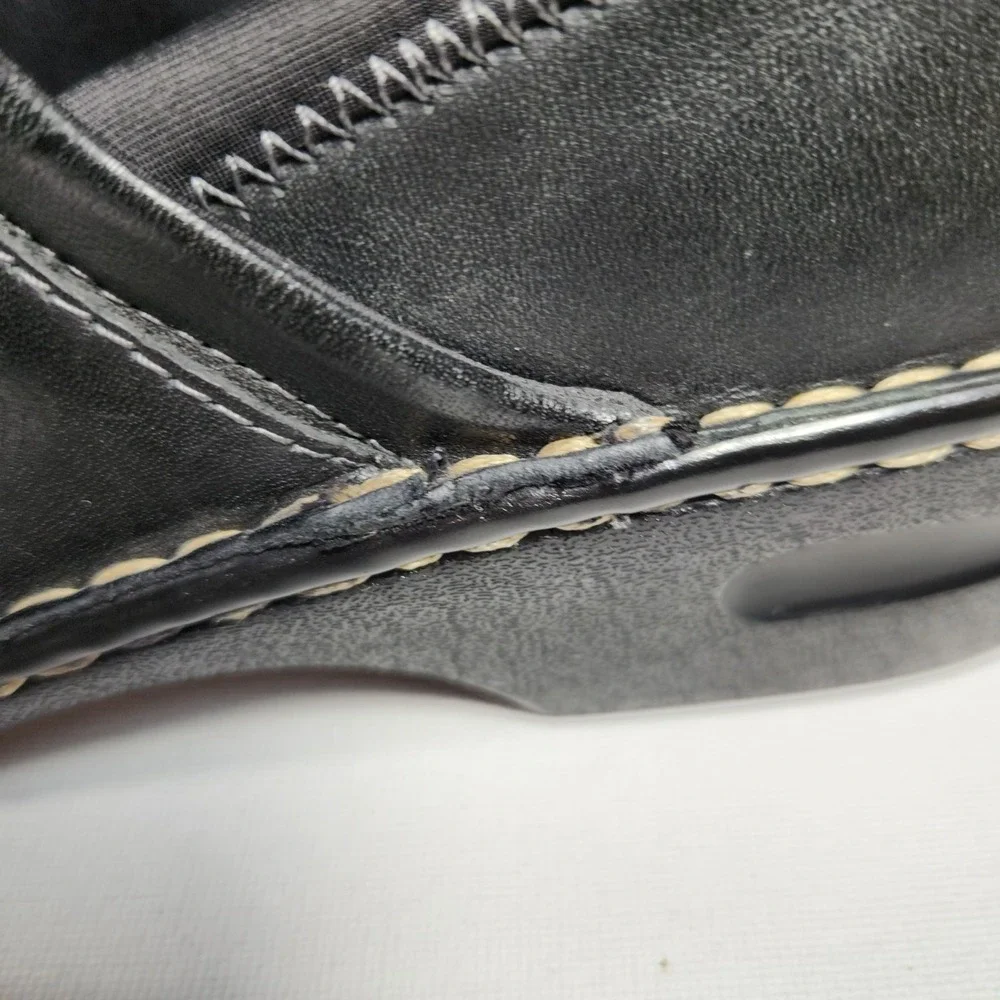 Eastland Womens Black Leather Kelsey Clogs Size 11M‎ - Picture 7 of 9